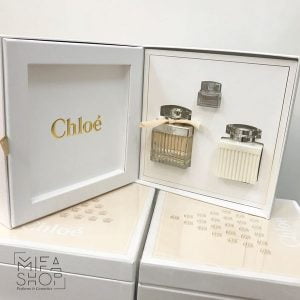 Bộ quà tặng nước hoa chloe eau de parfum 100ml, dưỡng thể 100, mini 5ml
