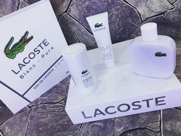 Bộ quà tặng nước hoa lacoste blanc - pure eau de lacoste 100ml