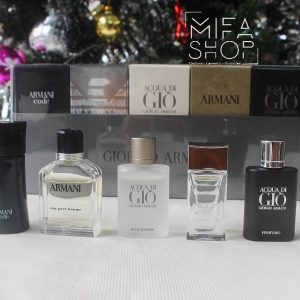 Bộ quà tặng nước hoa nam giorgio armani 5 chai mini