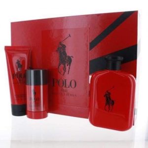 Bộ Quà Tặng Nước Hoa Polo Red Ralph Lauren 125ML, Kem Cạo Râu 100ML và Lăn Khử Mùi 75ML 01