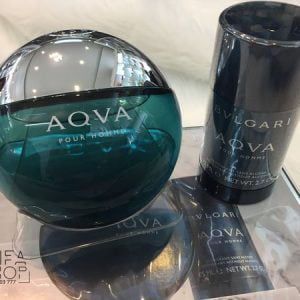 Bộ quà tặng nước hoa và lăn khử mùi bvlgari aqua pour homme