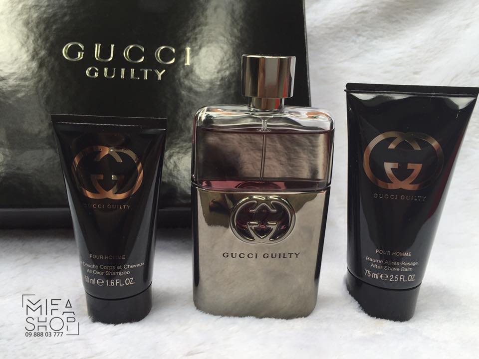 GIFT SET GUCCI GUILTY POUR HOMME 90ML