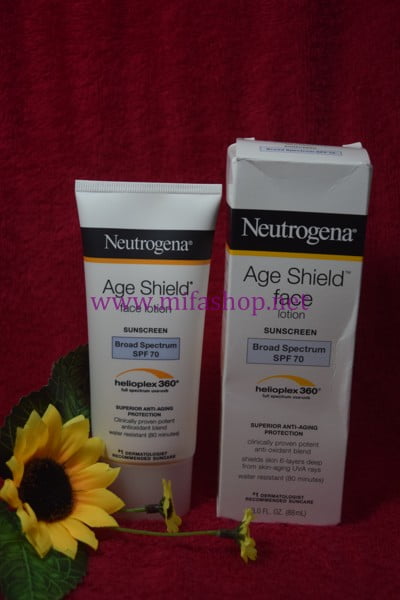 Kem chống nắng chống lão hóa cho da mặt Neutrogena Age Shield Face SPF 70
