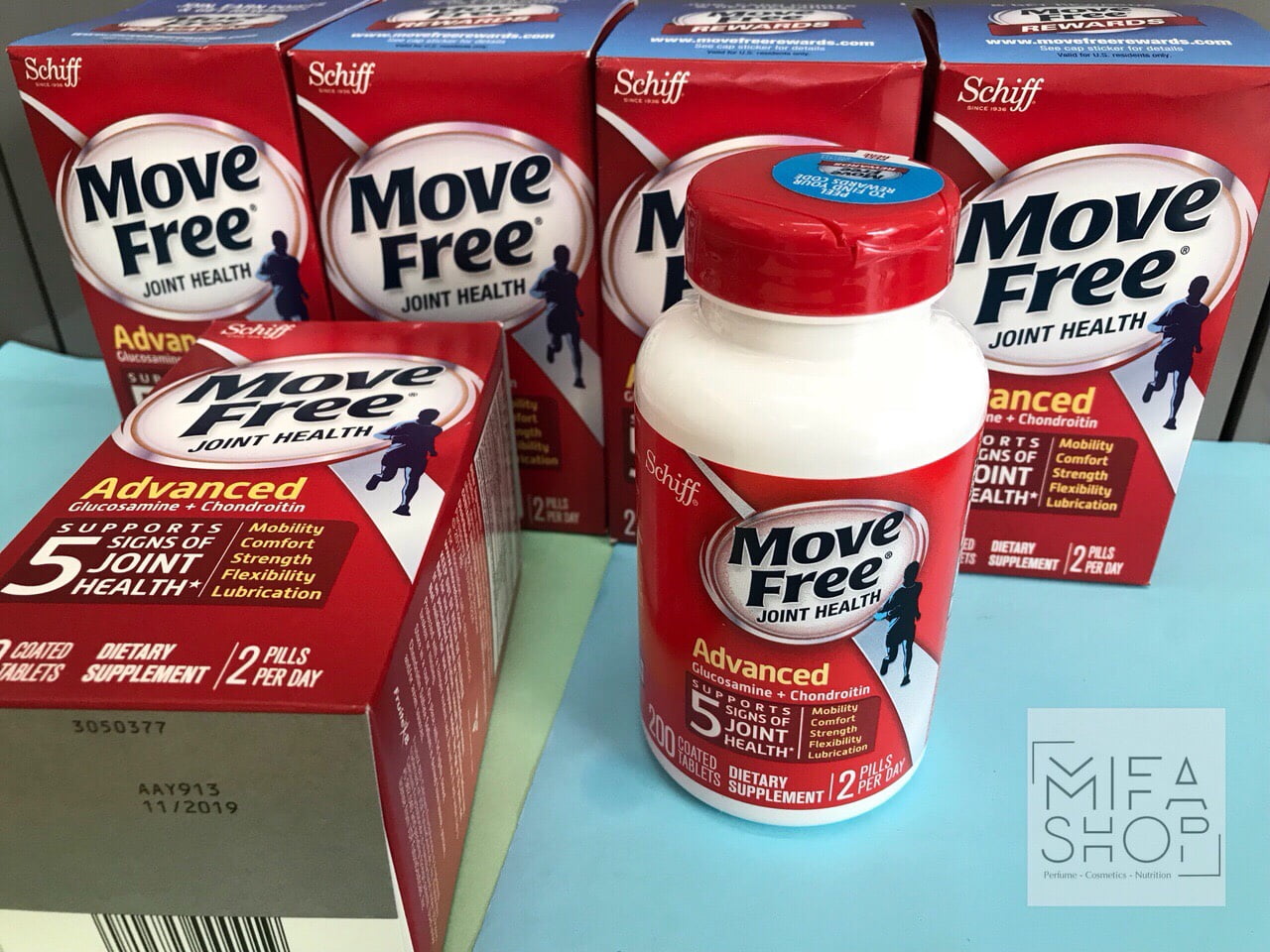 THUỐC BỔ KHỚP MOVE FREE JOINT HEALTH ADVANCED GLUCOSAMINE + CHONDROITIN