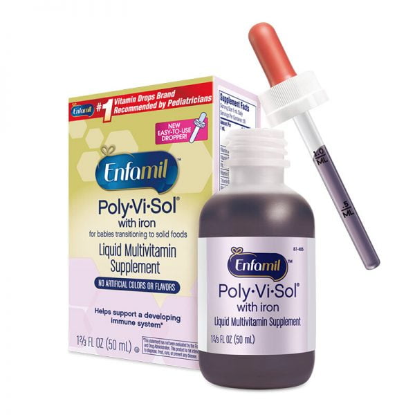 Vitamin tổng hợp cho bé Enfamil Polyvisol Multivitamin With Iron For Infants Toddlers chính hãng