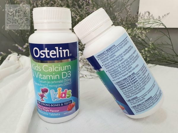 Canxi Và Vitamin D3 Ostelin Kids 90 Viên Của Úc 2