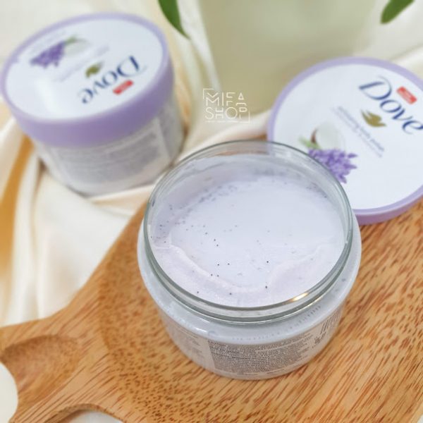 TẨY TẾ BÀO CHẾT DOVE EXFOLIATING BODY POLISH 298G hương lavender