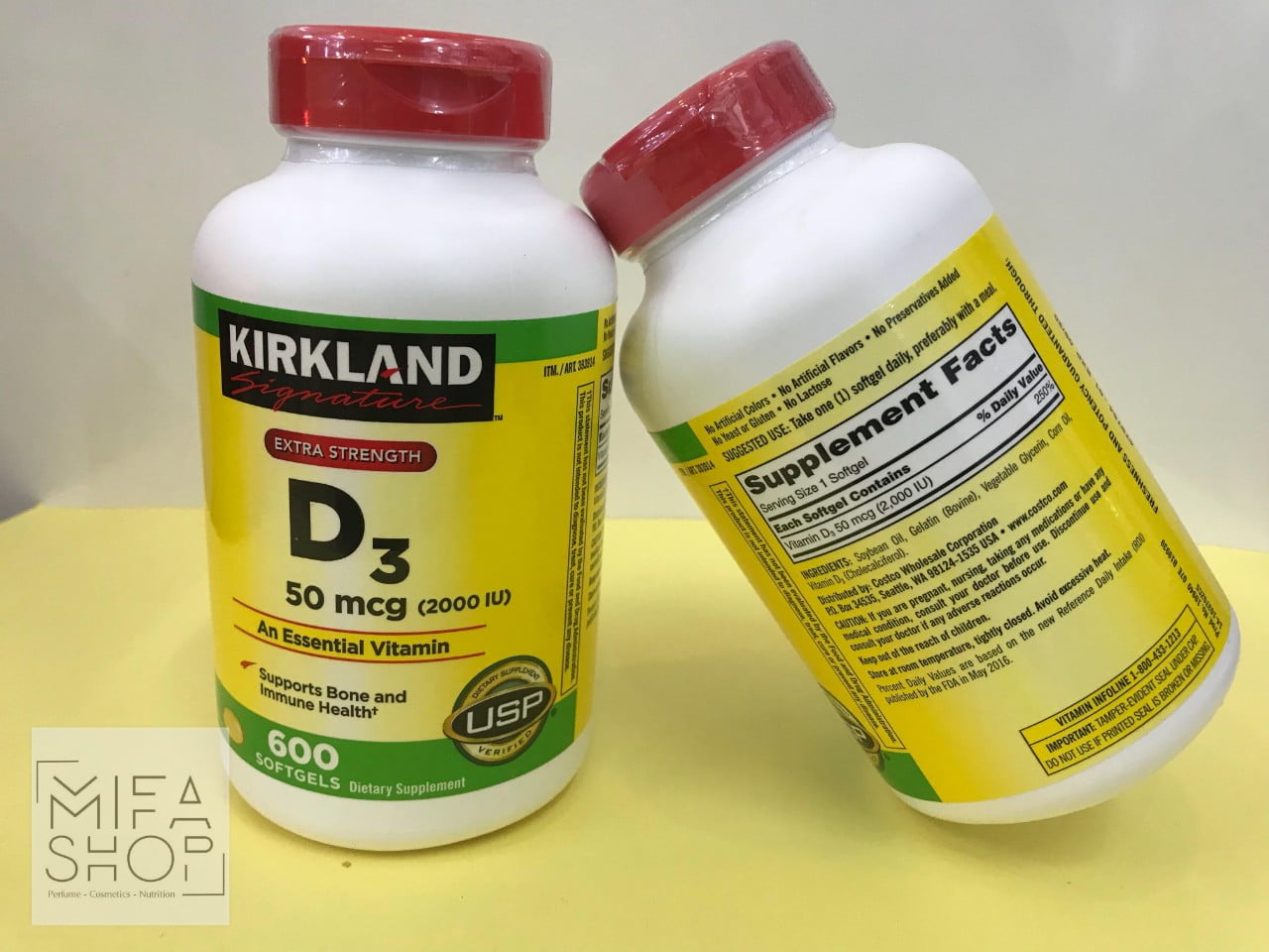 Viên uống Vitamin D3 Kirkland 50mcg 600 viên Mifashop
