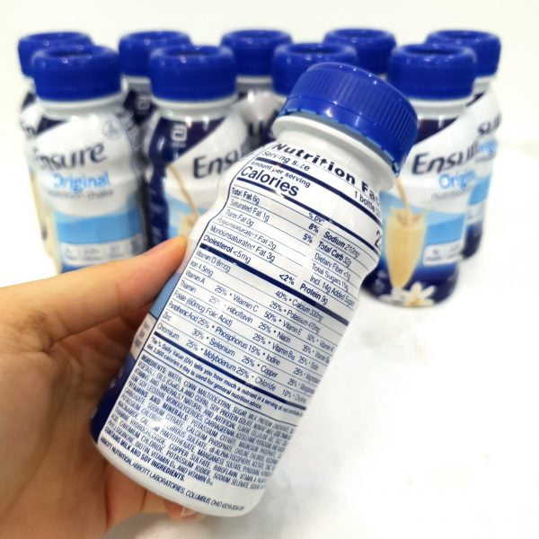 Sữa Nước Abbott Ensure Original Nutrition Shake Chai 237ml