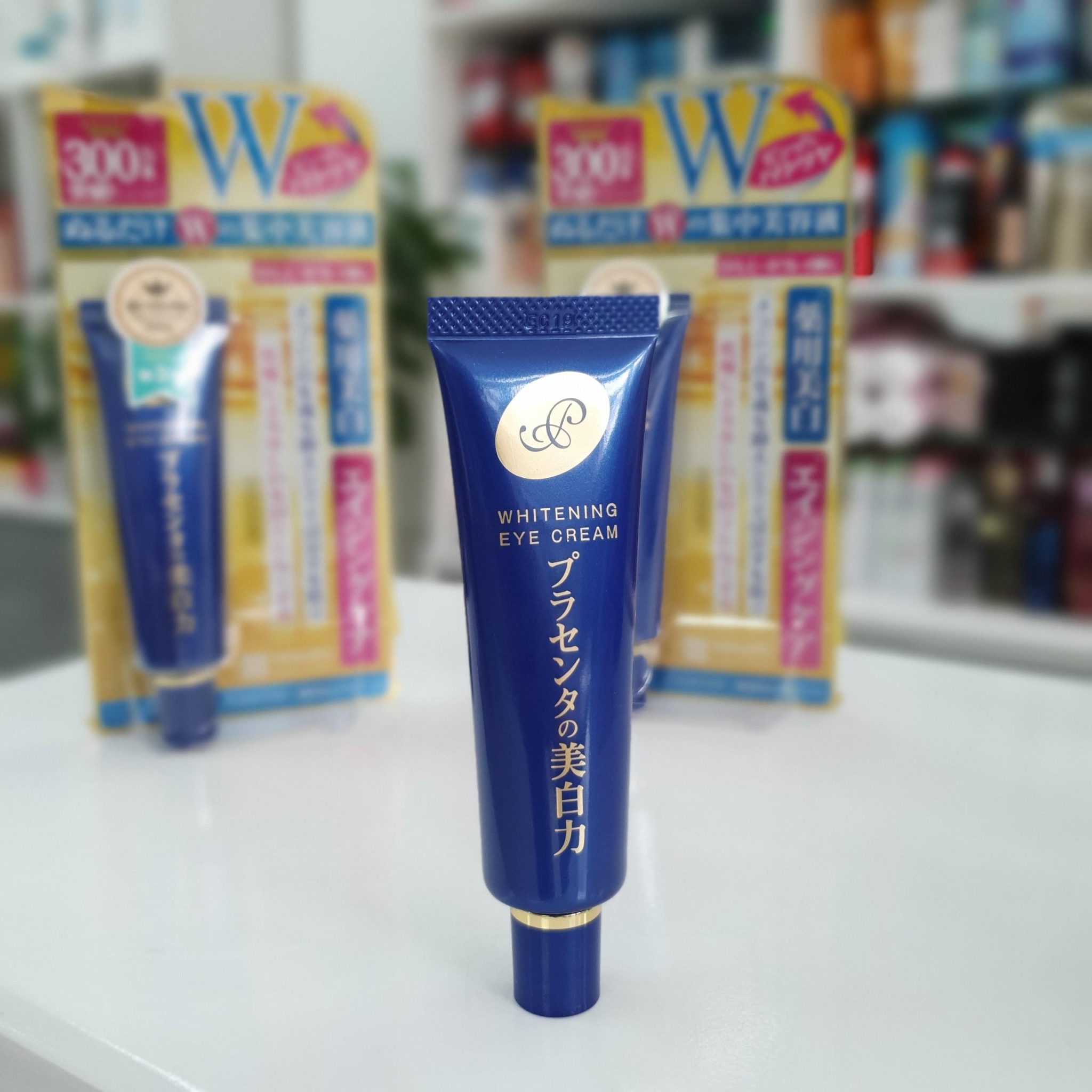 Kem dưỡng mắt Placenta Medicated Whitening Eye Cream Meishoku 30G 03