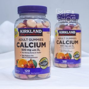 Kẹo Dẻo Kirkland Calcium 500mg with D3
