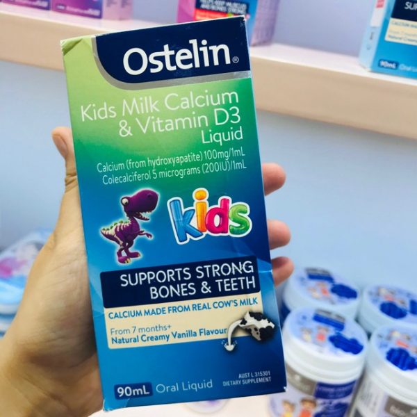Kids Milk Ostelin Calcium và Vitamin D3 Liquid 90ml 03