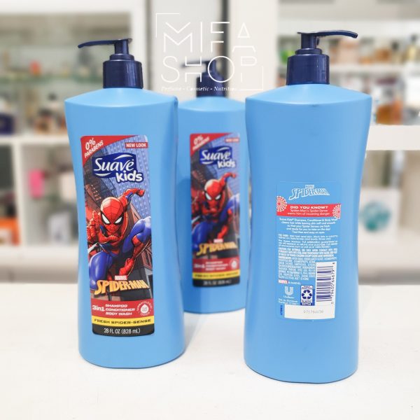 ữa tắm gội cho b 2é Suave Kids Spiderman