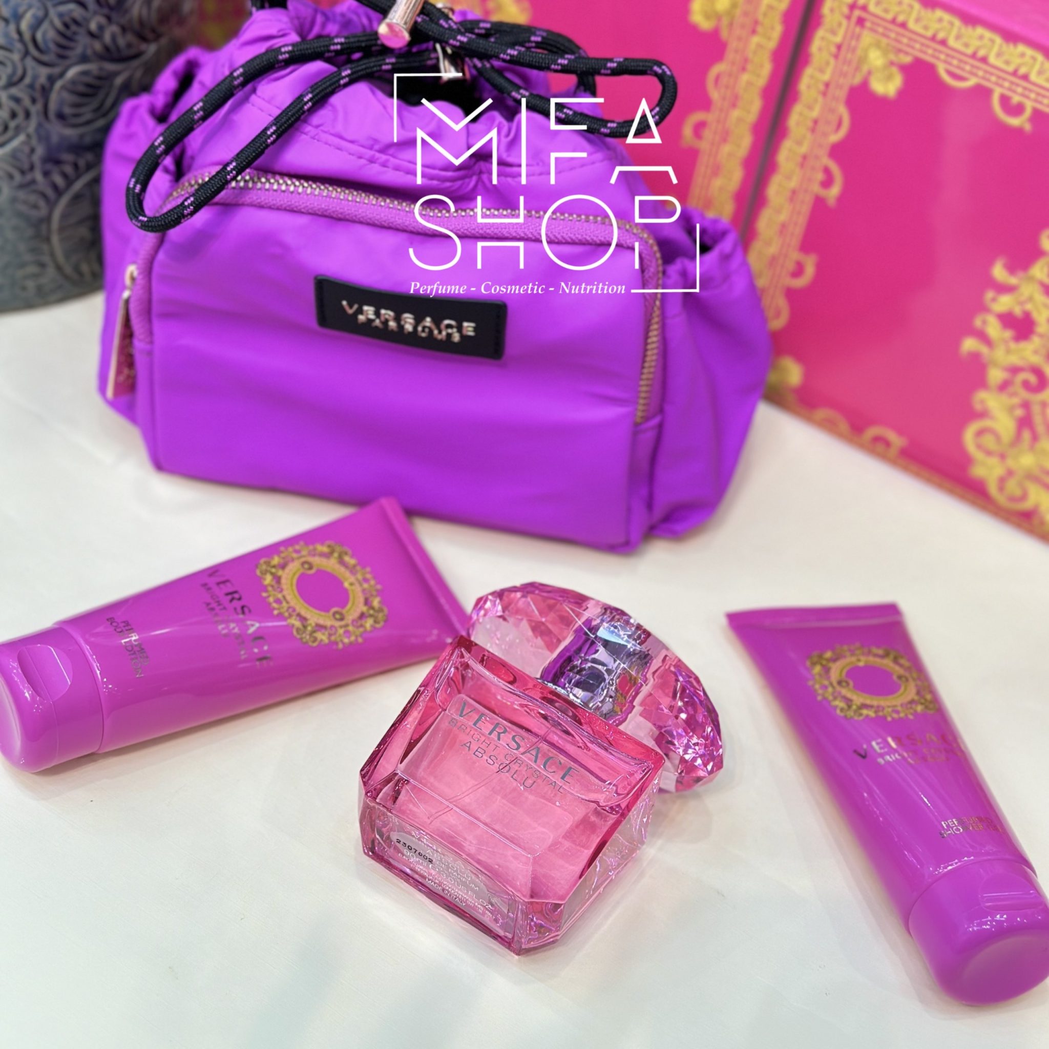 Bộ Nước Hoa Versace Bright Crystal Absolu 3pcs - Ảnh 3