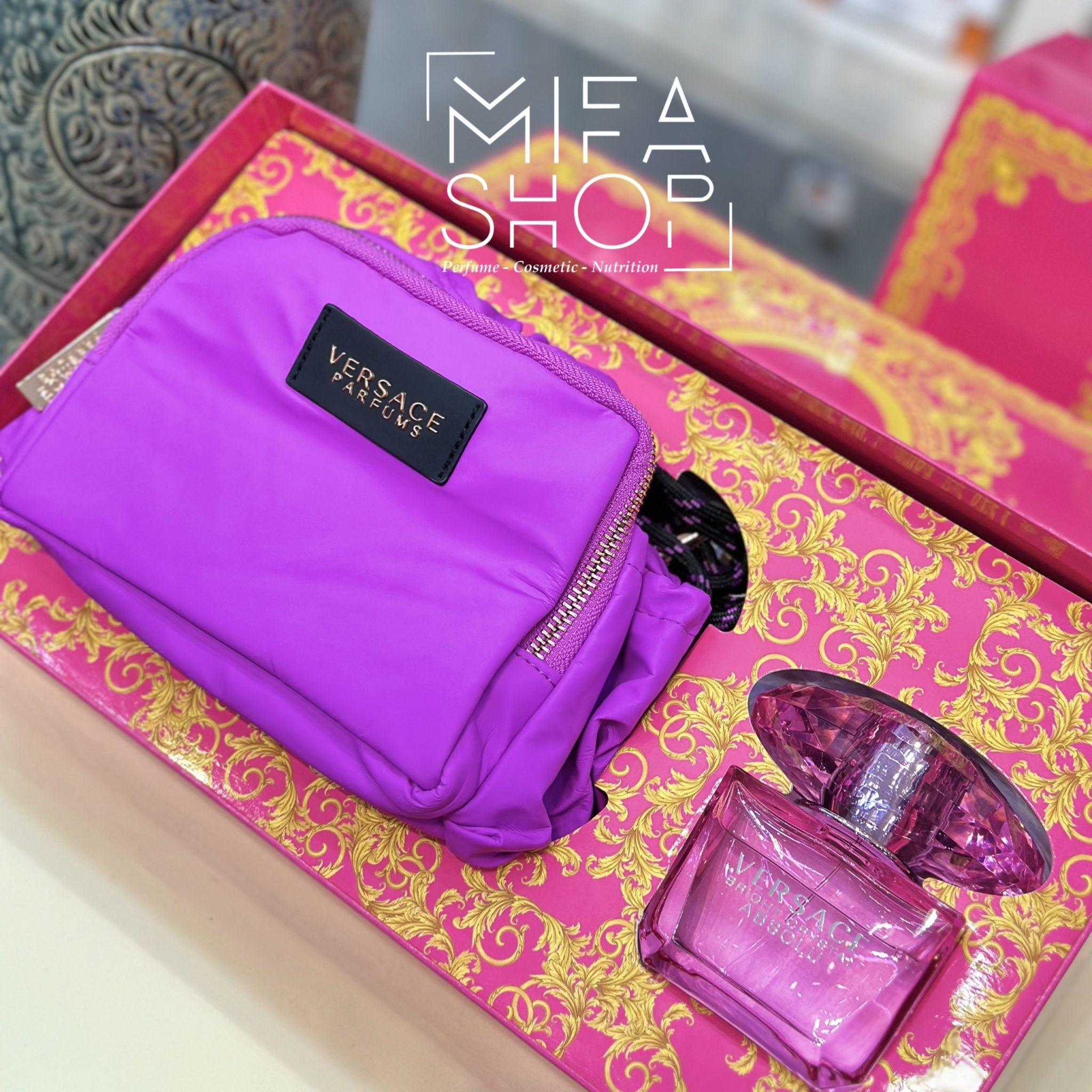 Bộ Nước Hoa Versace Bright Crystal Absolu 3pcs - Ảnh 4
