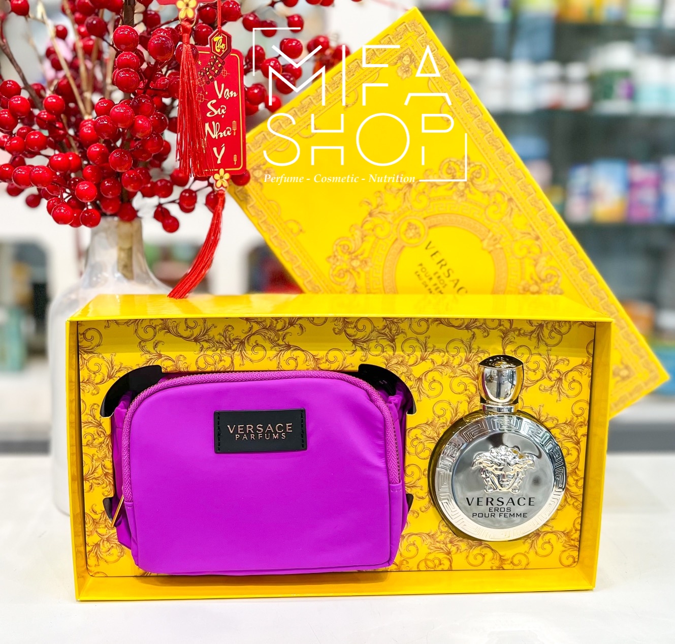 Bộ Nước Hoa Versace Eros Pour Femme - Ảnh 2